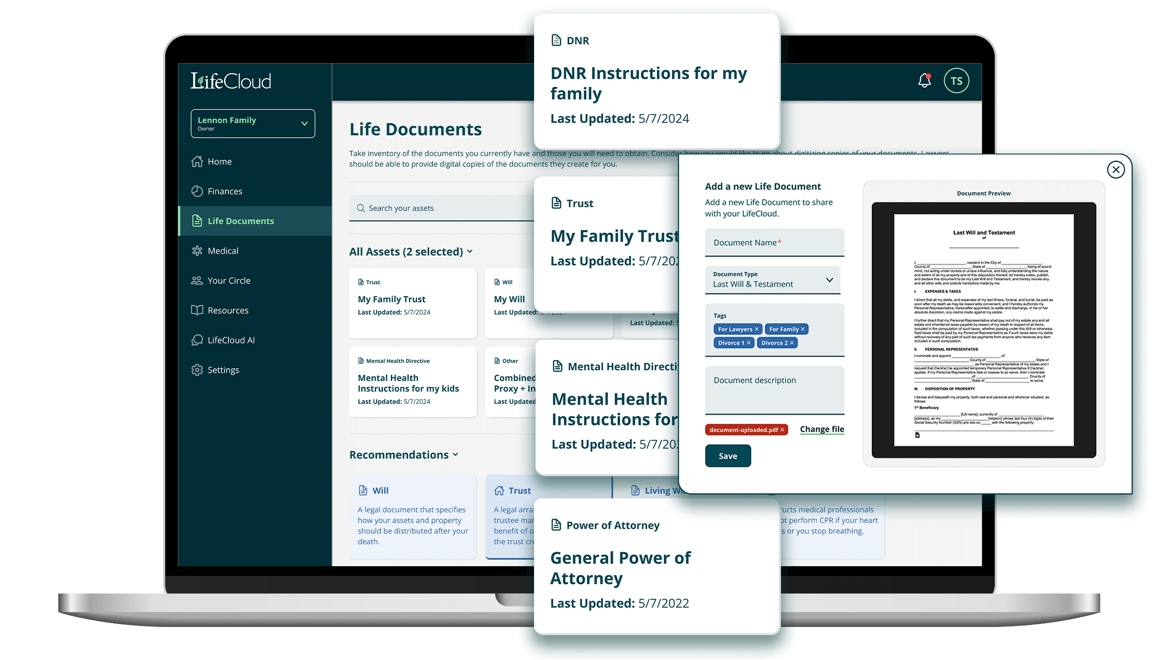 LifeDocuments Mockup